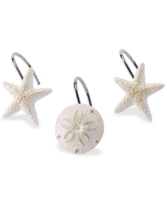 Avanti Beachcomber Seashells Resin 12-Pc. Shower Curtain Hooks