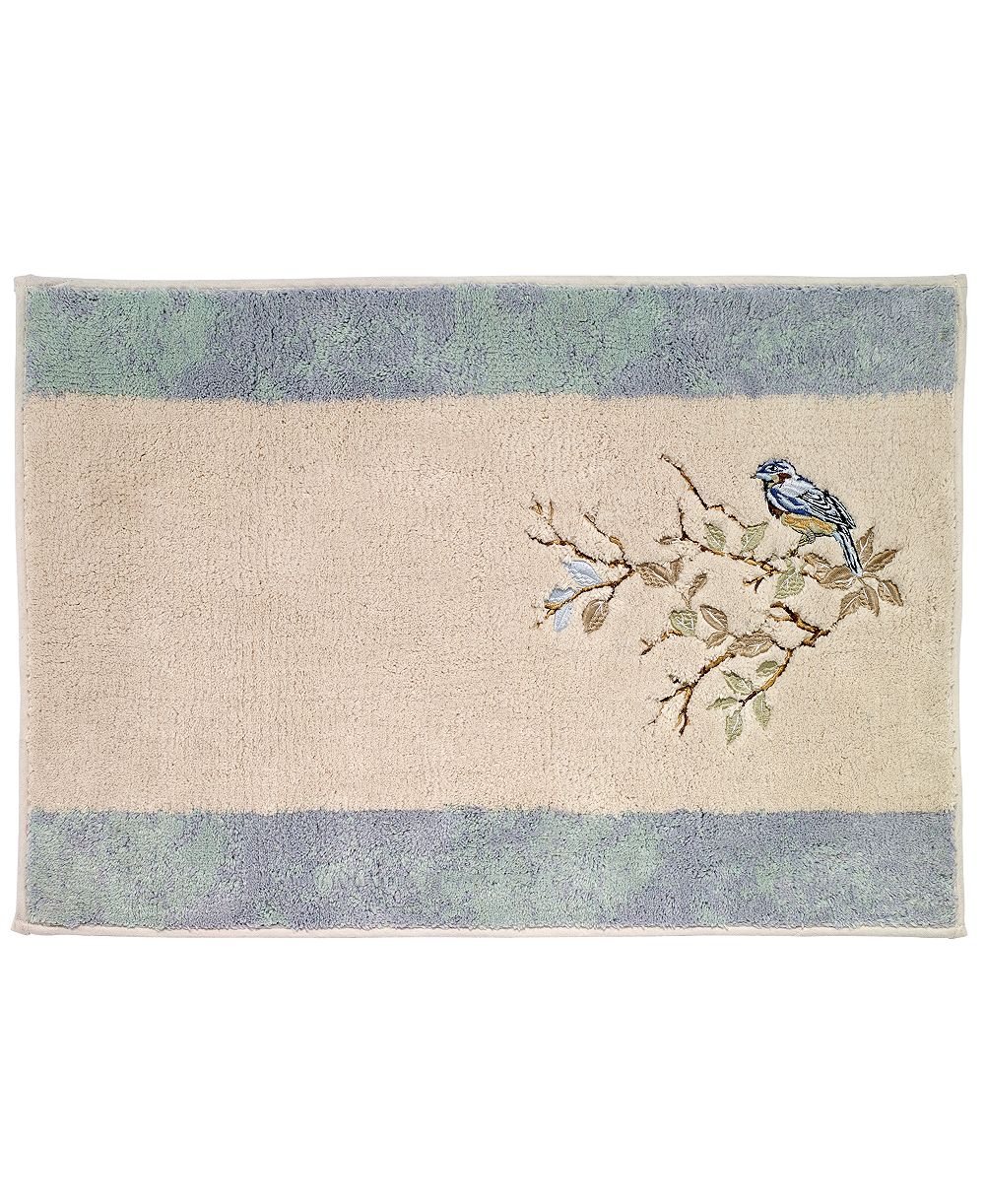 Avanti Love Nest Embroidered Cotton Bath Rug, 20" x 30"