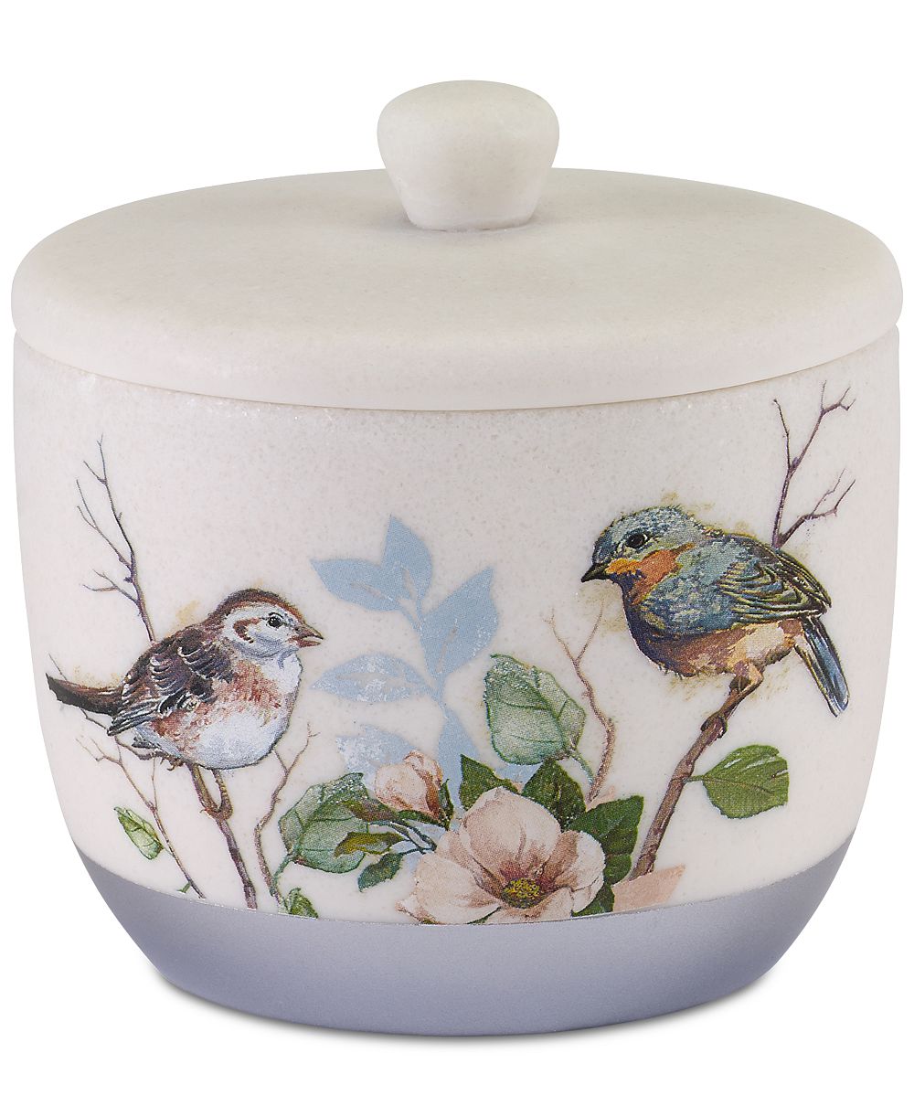 Avanti Love Nest Bird Motif Resin Covered Jar