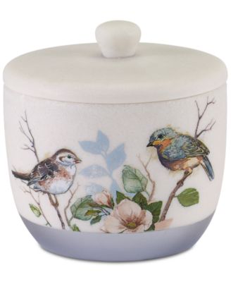 Avanti Love Nest Bird Motif Resin Covered Jar