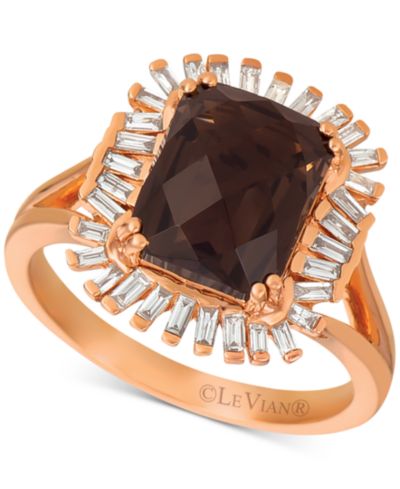Le Vian® Pomegranate Garnet™ (3-1/3 ct. t.w.) & Diamond (1/3 c.t. t.w.) Ring in 14k Rose Gold (Also available in Chocolate® Quartz & Cinnamon Citrine®.)