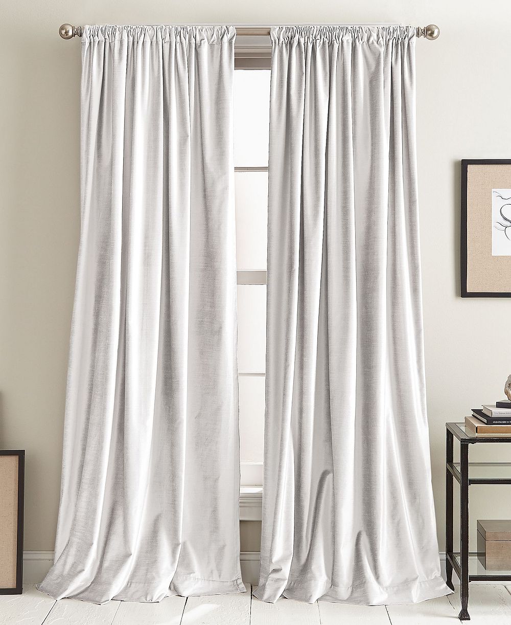 Modern Velvet 50" x 108" Curtain Set