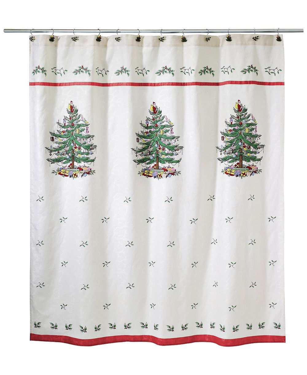 Штора для душа Spode Christmas Tree, 72" x 72"