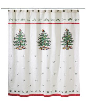 Spode Christmas Tree Shower Curtain, 72" x 72"