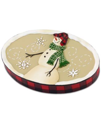 Мыльница Avanti Snowman Gathering Holiday Resin