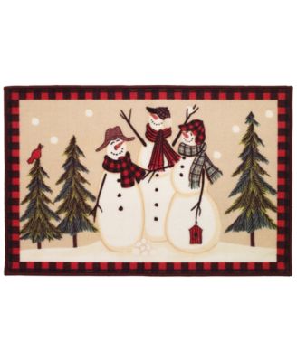Avanti хлопковый коврик для ванной Snowman Gathering 20" x 30"