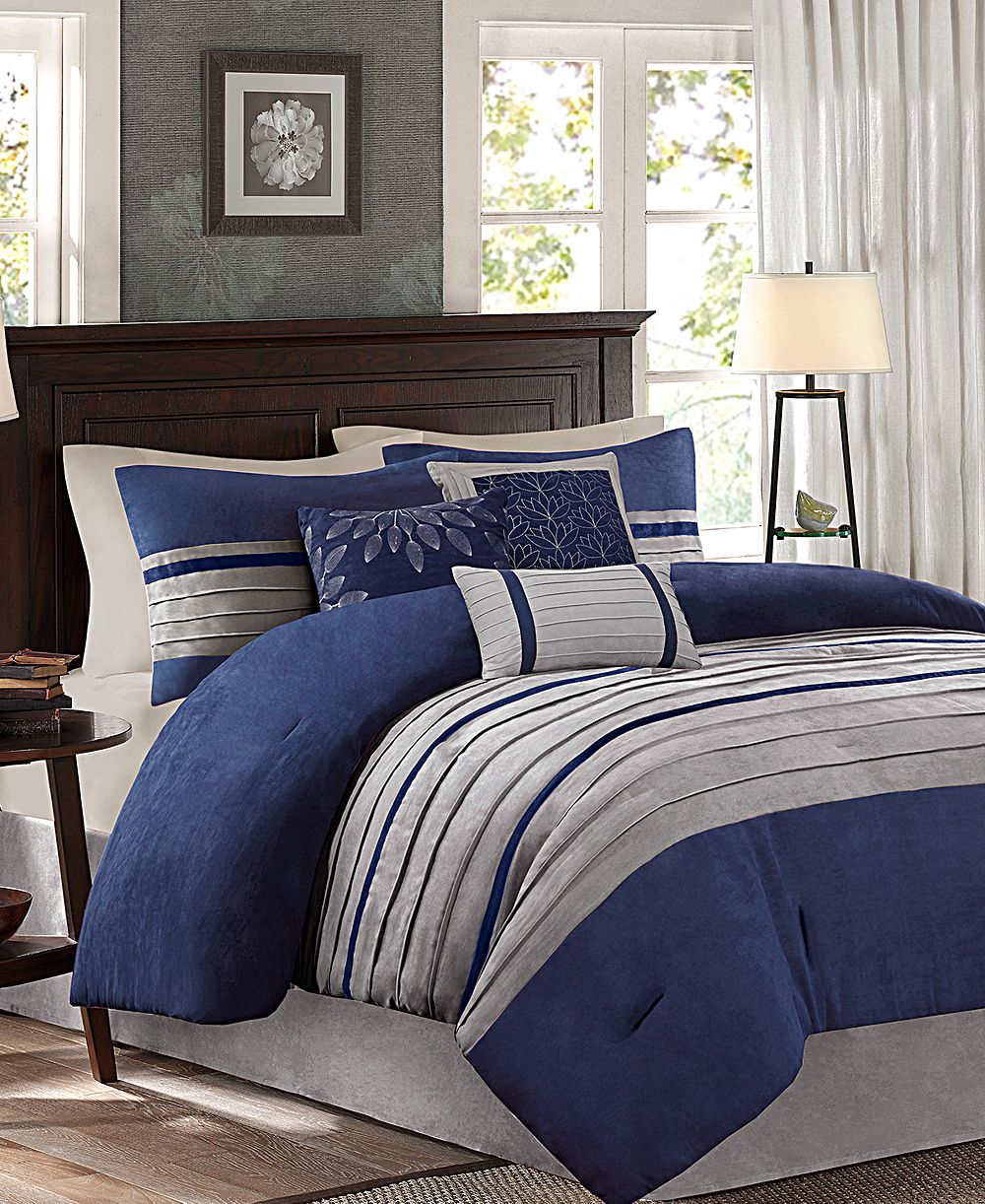 Madison Park Palmer Faux-Suede 7-Pc. Comforter Set, King