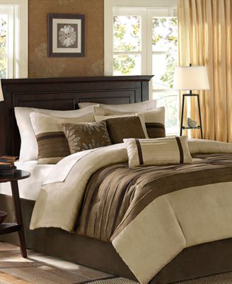 Madison Park Palmer Faux-Suede 7-Pc. Comforter Set, Full