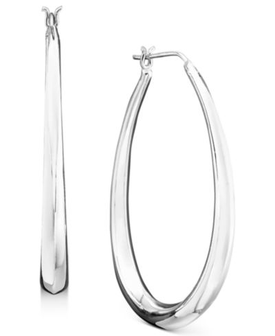 Серьги-кольца Giani Bernini из стерлингового серебра, 1.75"