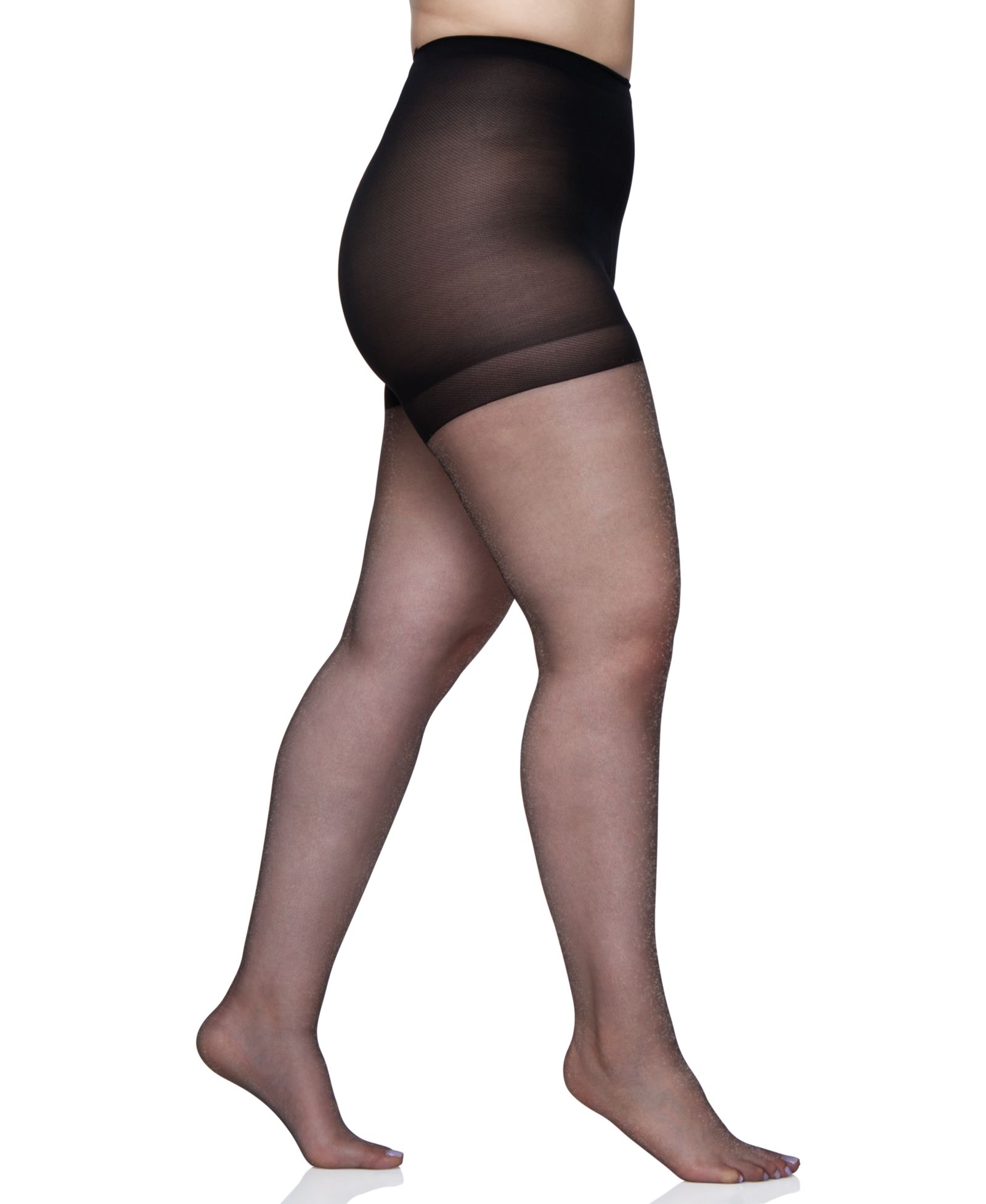 Berkshire Женские Queen Plus Size Shimmers Ultra Sheer Control Top Pantyhose 4412