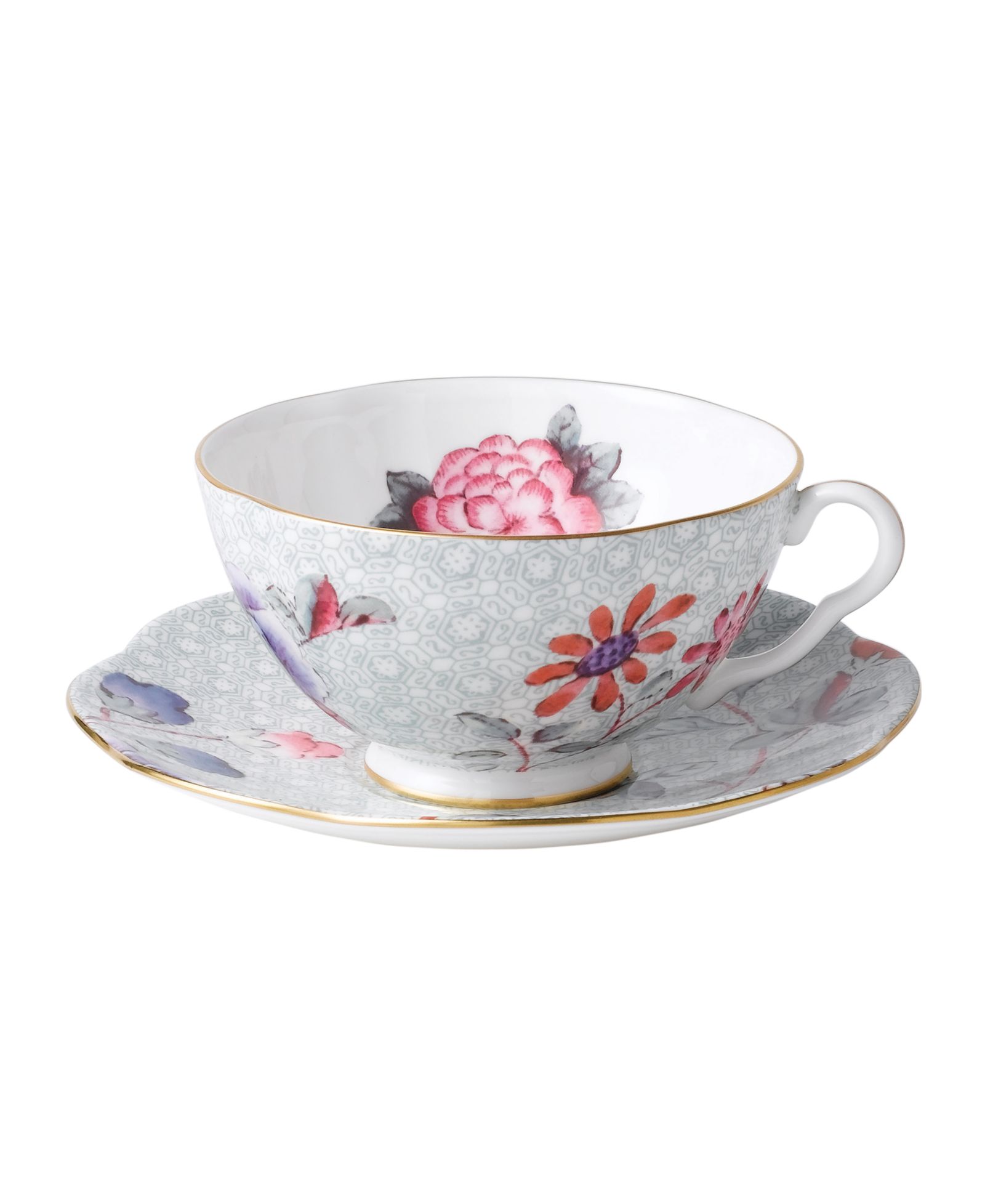 Wedgwood Зеленая чашка и блюдце Cuckoo