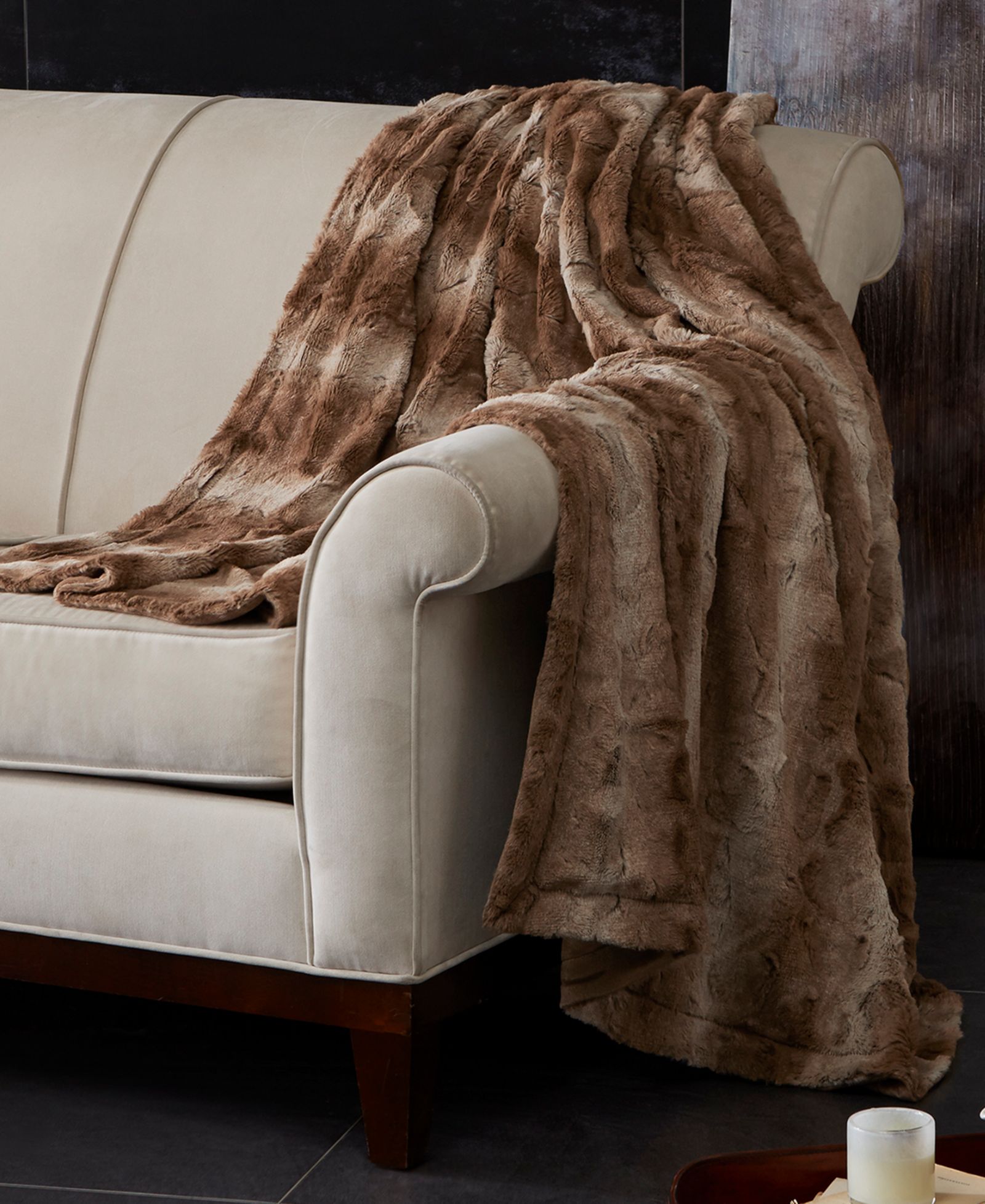 Madison Park Zuri Faux-Fur Throw, 60" x 70"