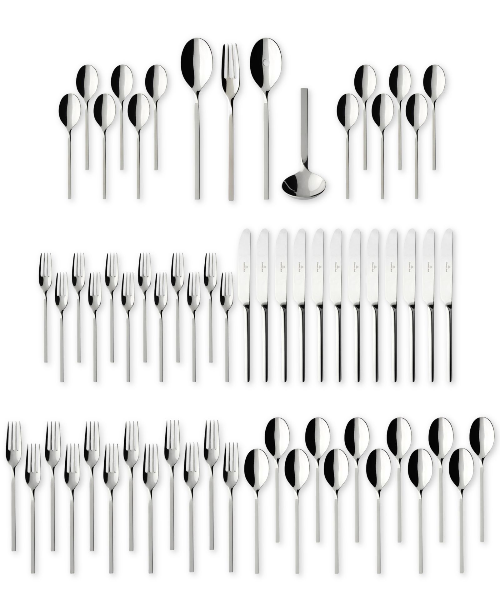 Villeroy & Boch New Wave 18/10 64 Pc. Flatware Set, Service for 12