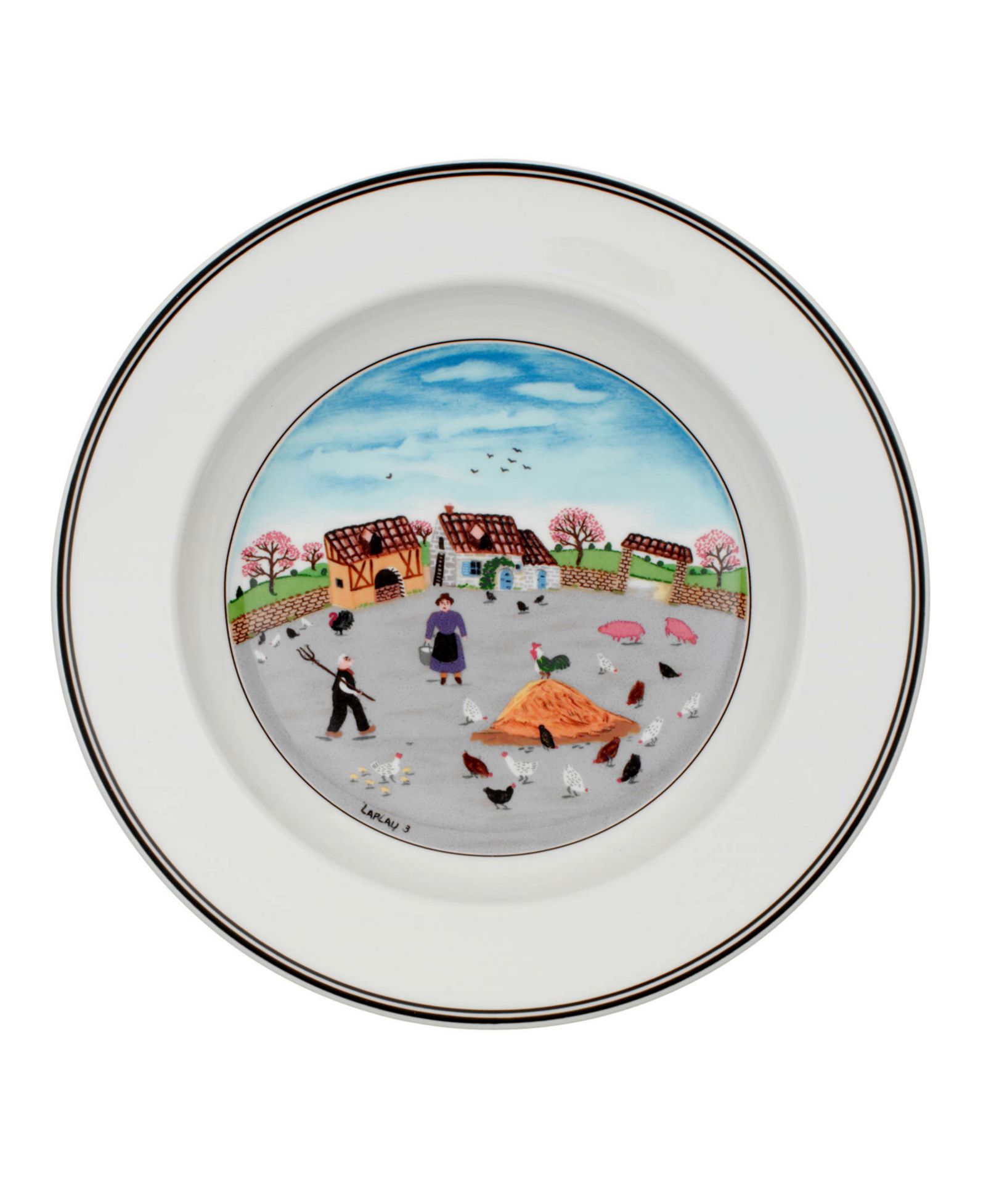Супница Villeroy & Boch Design Naif Rim Soup Bowl, Country Yard