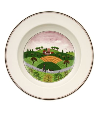 Villeroy & Boch Design Naif супница Rim Soup Bowl Hunter & Dog