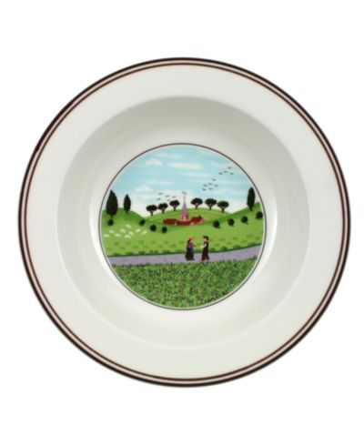 Villeroy & Boch Design Naif Rim Cereal Bowl, Friends Meeting