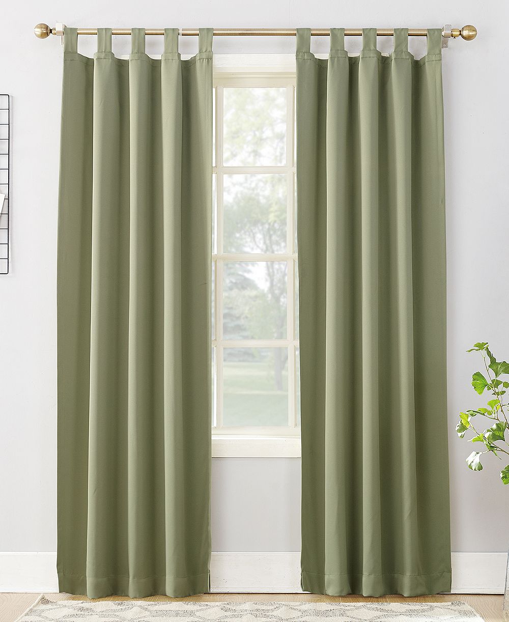 Штора Sun Zero Preston Energy Saving Blackout Tab Top