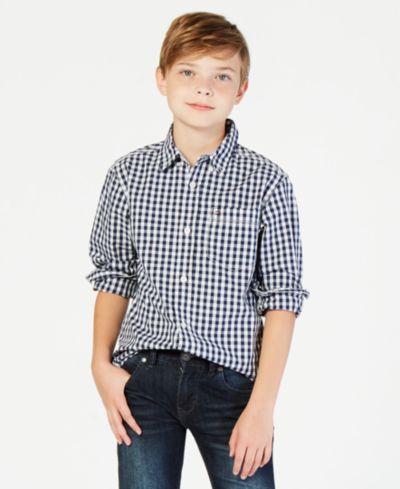 Рубашка Tommy Hilfiger Baxter Gingham Button-Down для малышей и маленьких мальчиков