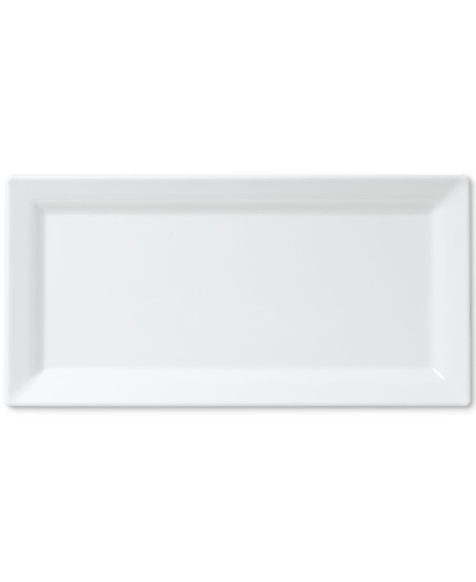 Прямоугольное блюдо Q Squared Diamond White Melamine 14" x 7"