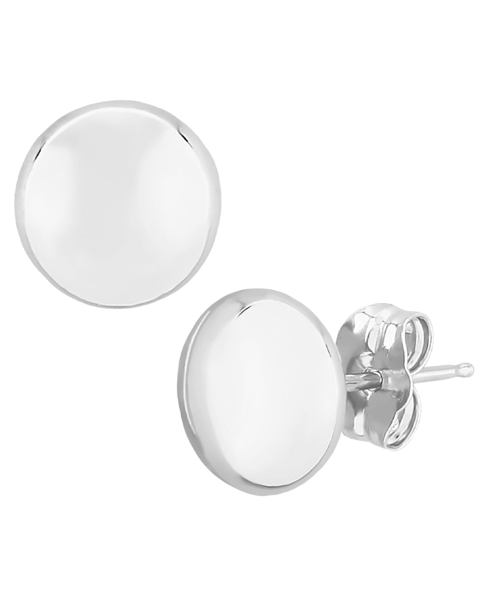 Серьги-гвоздики Flat Ball Stud (7mm) из 14k Yellow, White или Rose Gold
