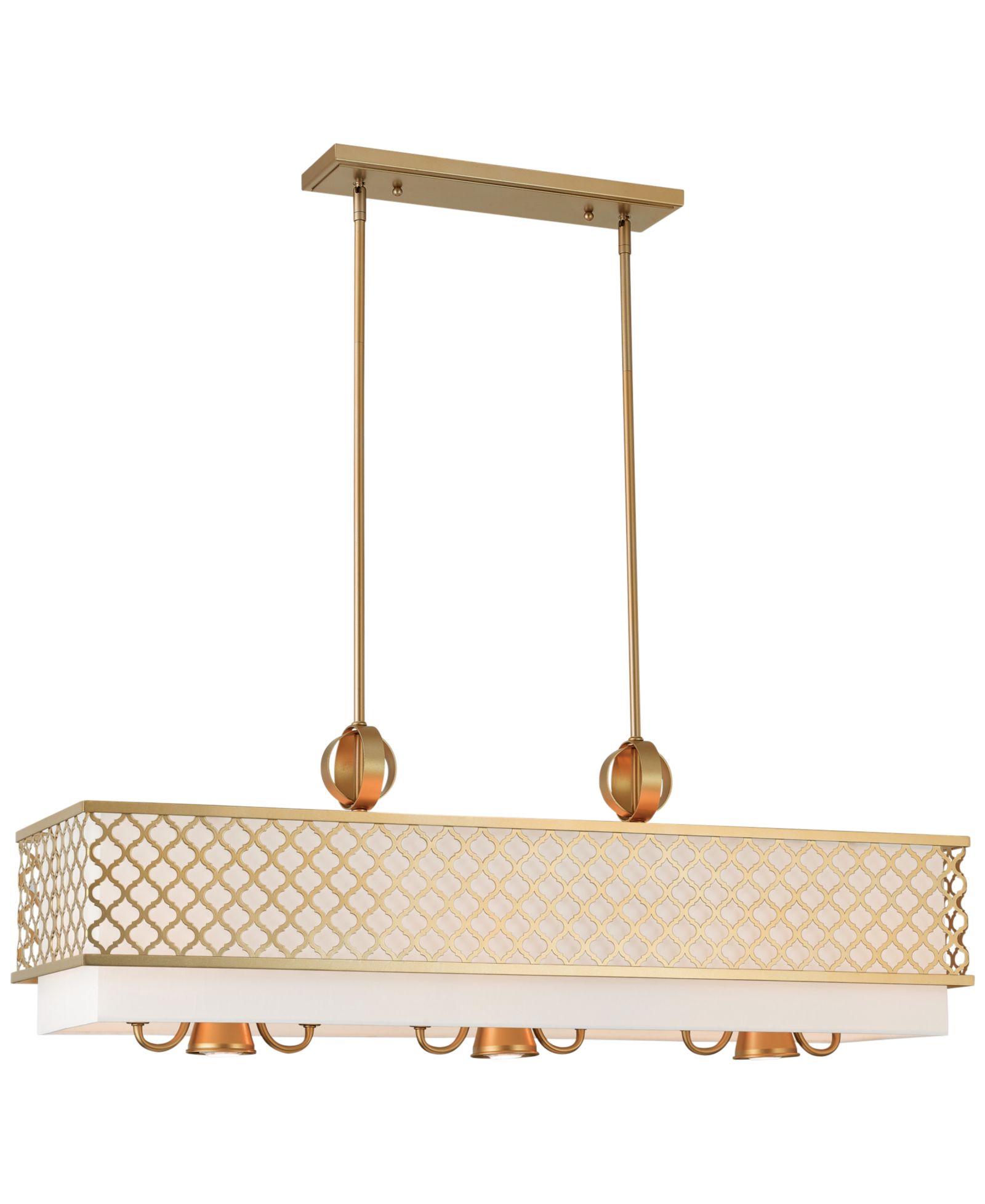 Livex Arabesque 6-Light Linear Chandelier