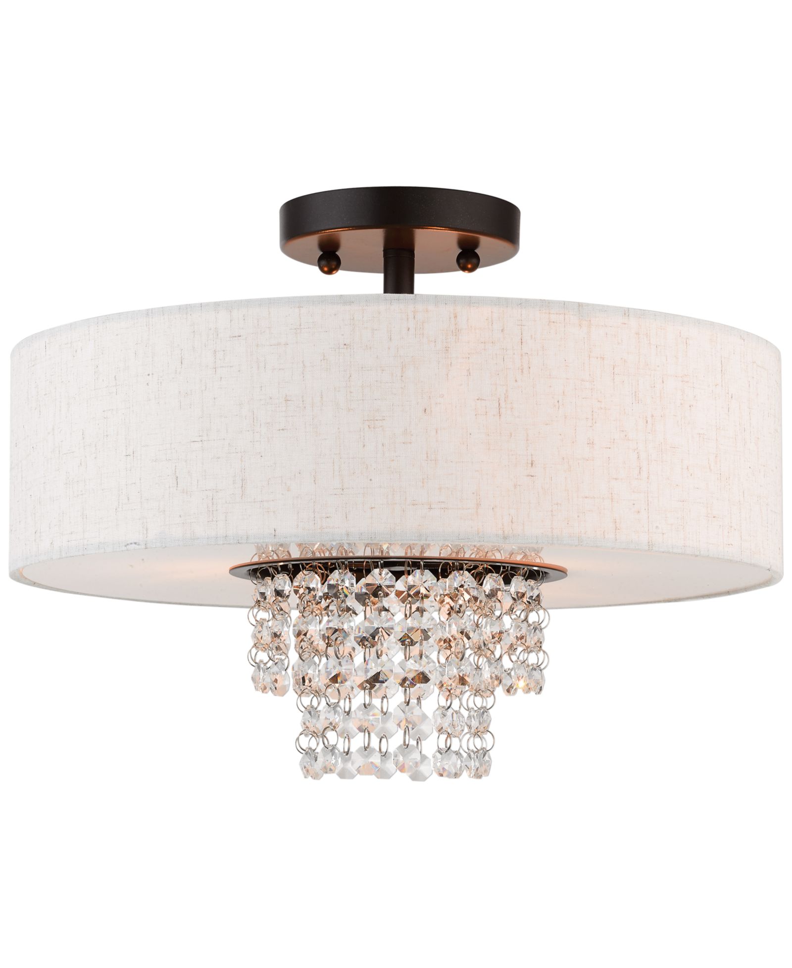 Livex Carlisle 3-Light Semi-Flush Mount