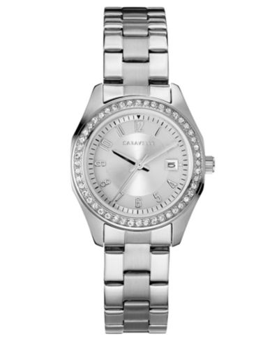 Женские часы Caravelle Designed by Bulova Stainless Steel Bracelet 28mm