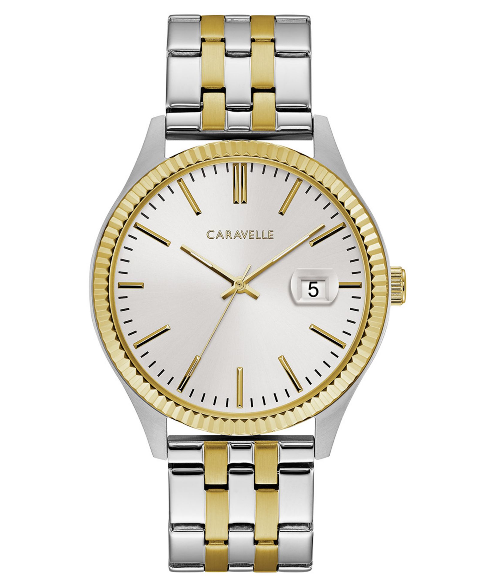 Caravelle Designed by Bulova  Men's Two-Tone Stainless Steel Bracelet Watch 41mm
