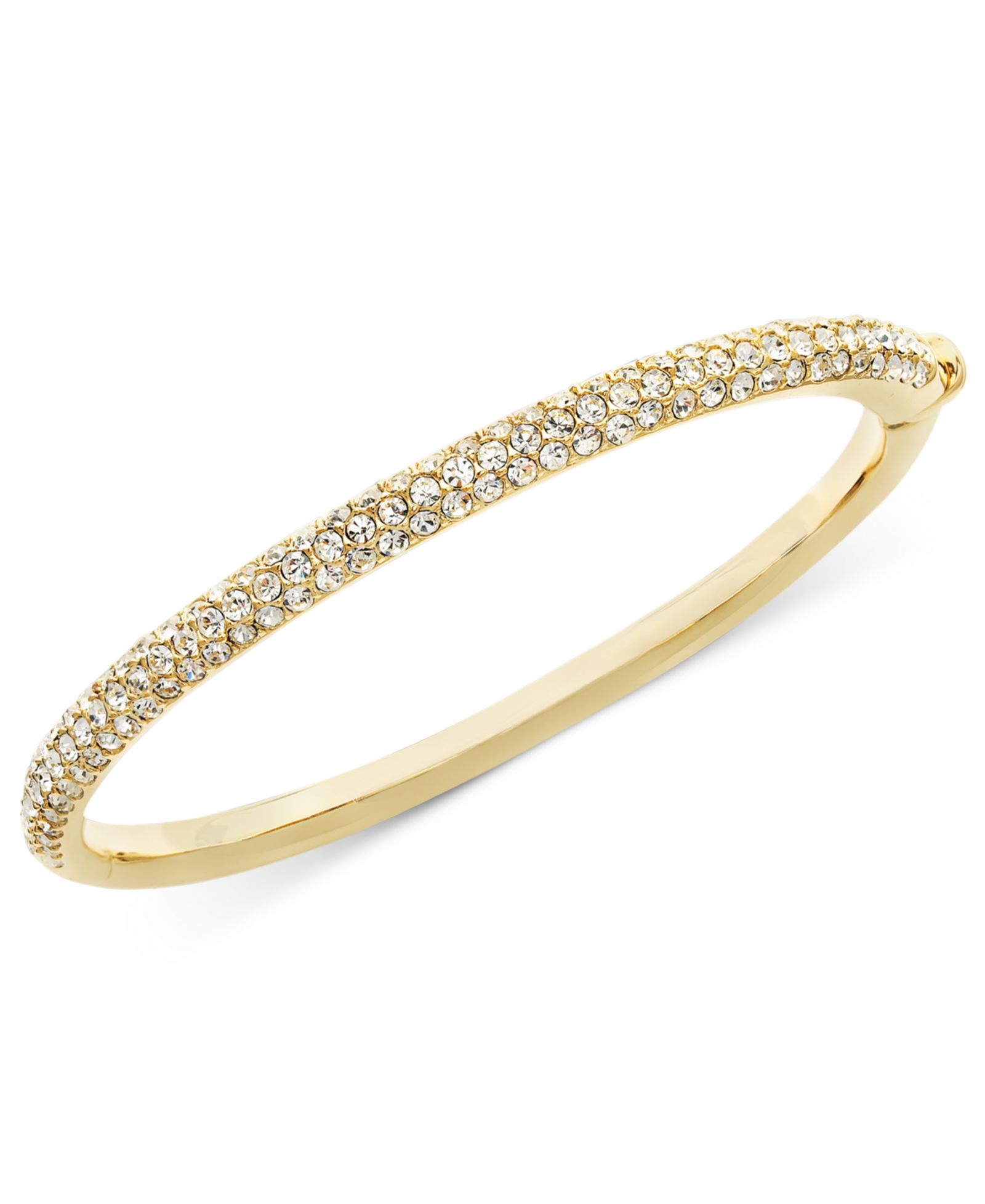 Eliot Danori браслет Silver-Tone Crystal Bangle