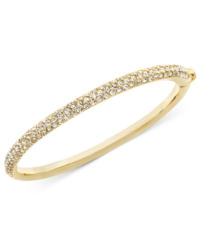 Eliot Danori браслет Silver-Tone Crystal Bangle