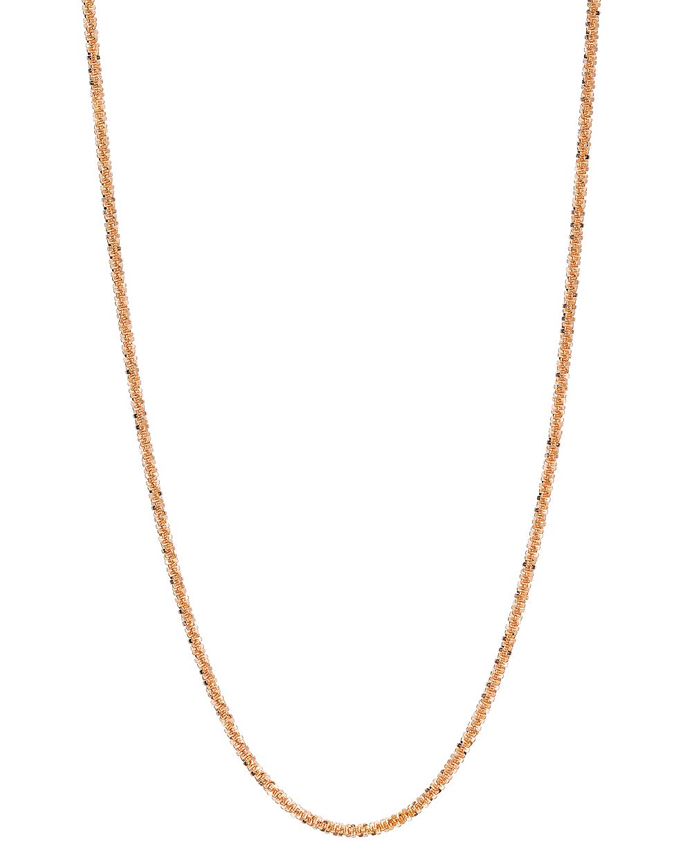 Цепочка-ожерелье Sparkle Chain Necklace 18" (1-1/2mm) в 14K Rose Gold