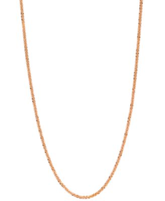Цепочка-ожерелье Sparkle Chain Necklace 18" (1-1/2mm) в 14K Rose Gold