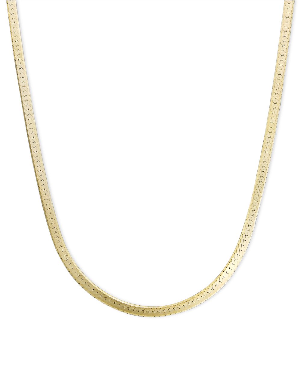 Цепочка-серьга Herringbone 20" (1-1/4mm) из 14k Gold