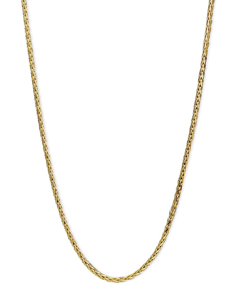 Золотая цепочка 14k, 18" Diamond Cut Wheat (9/10mm)