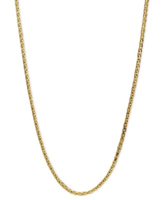 Золотая цепочка 14k, 18" Diamond Cut Wheat (9/10mm)