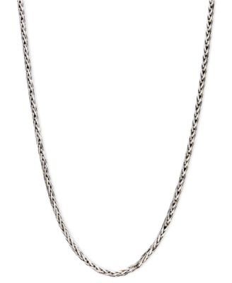 Ожерелье из белого золота 14k, цепь Diamond Cut Wheat 18" (9/10mm)