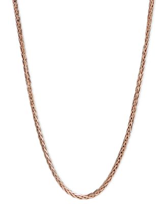 Колье 14k Rose Gold, цепь Wheat 20" (9/10mm)