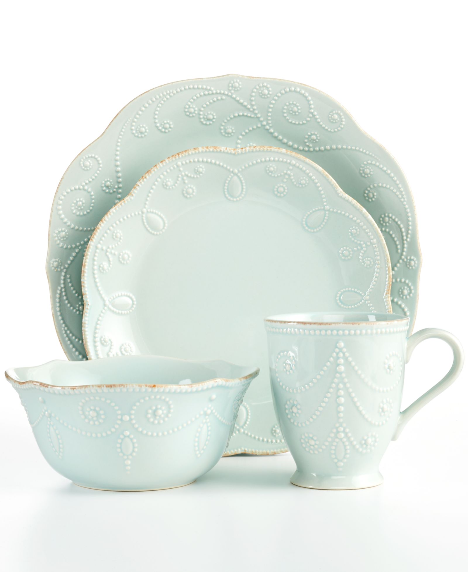 Набор сервировки Lenox French Perle, 4 предмета