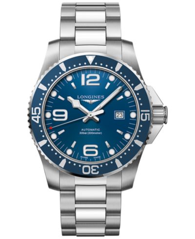 Мужские часы Longines HydroConquest, стальной браслет, 44mm, автоматические