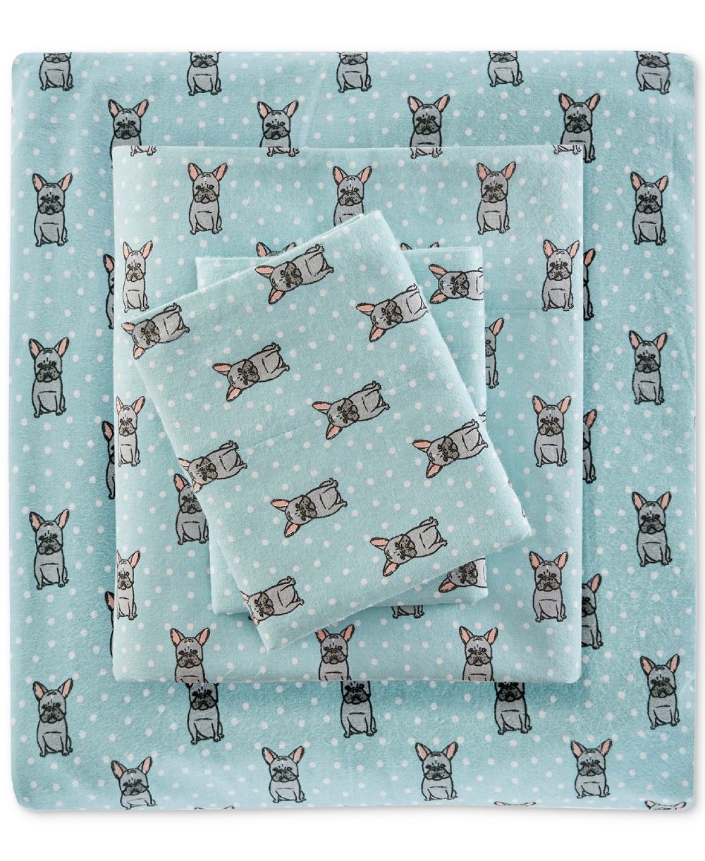 Комплект из 4 простыней Madison Park Novelty Printed Cotton Flannel, California King