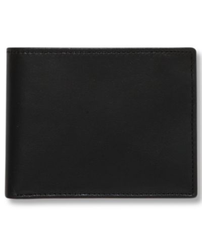 Perry Ellis Portfolio Мужской супер-узкий кожаный кошелек Super Slimfold