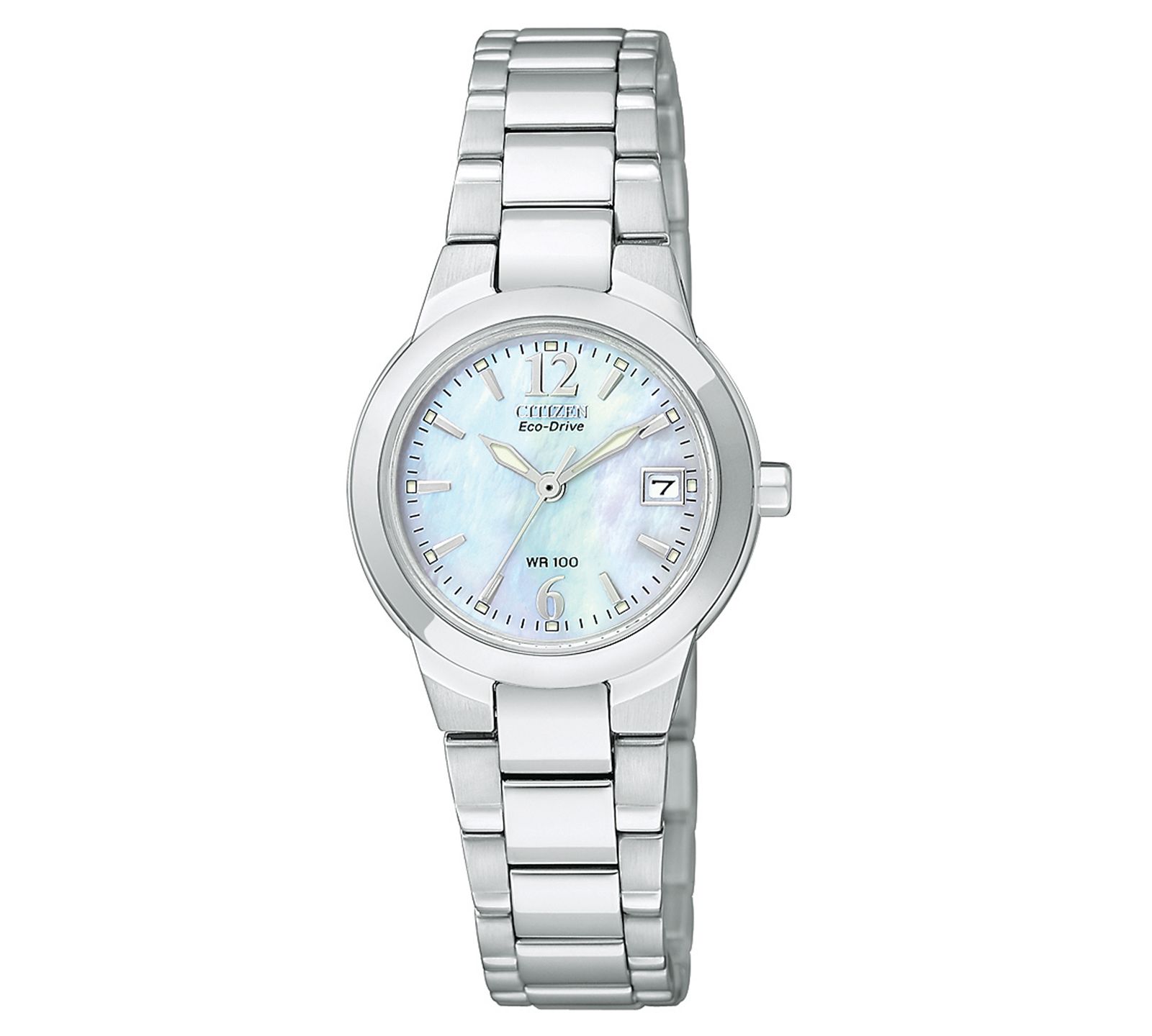 Citizen Женские часы Eco-Drive Sport на стальном браслете, 26mm EW1670-59D