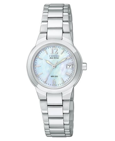 Citizen Женские часы Eco-Drive Sport на стальном браслете, 26mm EW1670-59D