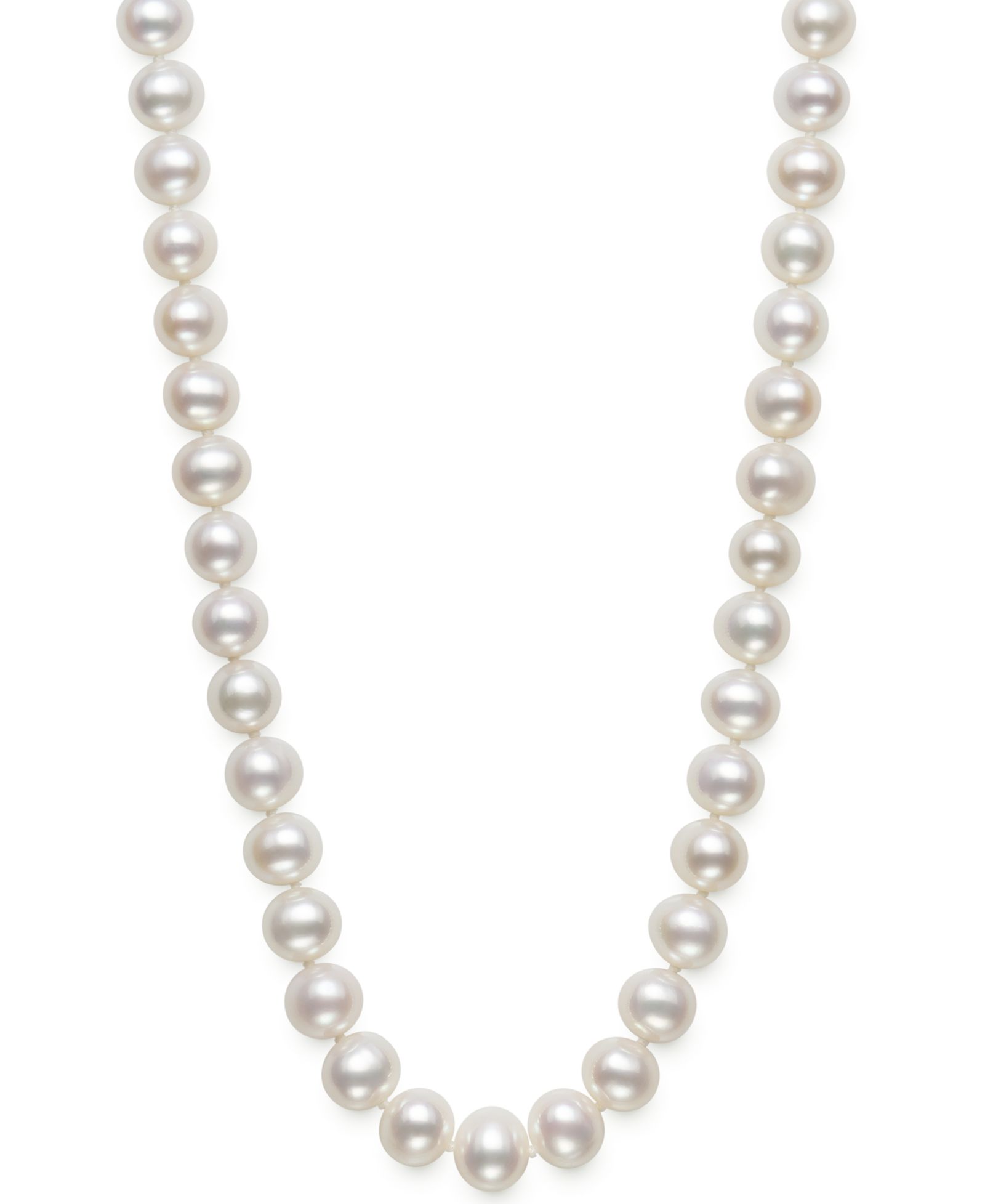 Ожерелье Belle de Mer AA 18" Cultured Freshwater Pearl Strand, 7-1/2-8-1/2mm
