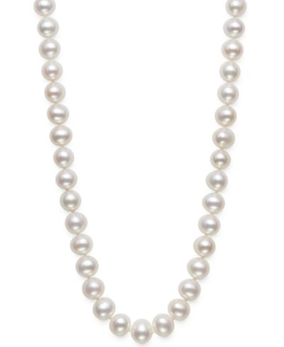 Ожерелье Belle de Mer AA 18" Cultured Freshwater Pearl Strand, 7-1/2-8-1/2mm