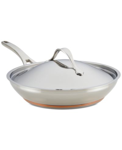 Anolon Nouvelle Copper Stainless Steel 12" French Skillet