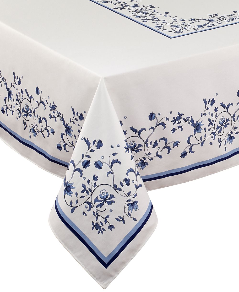 Portmeirion Blue Portofino 60" x 102" Tablecloth