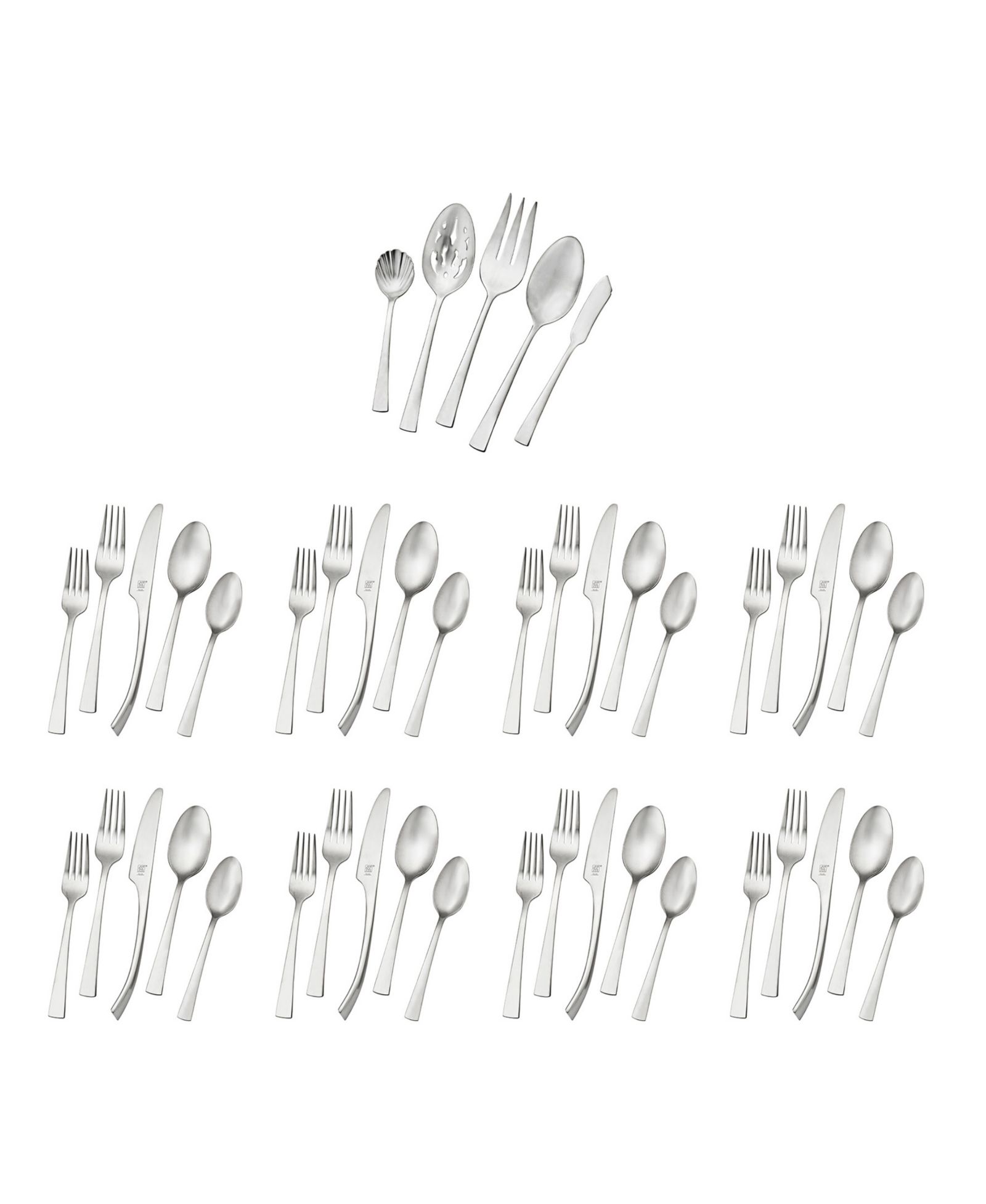 ZWILLING Bellasera Satin 18/10 Stainless Steel 45 Pc. Flatware Set, Service for 8