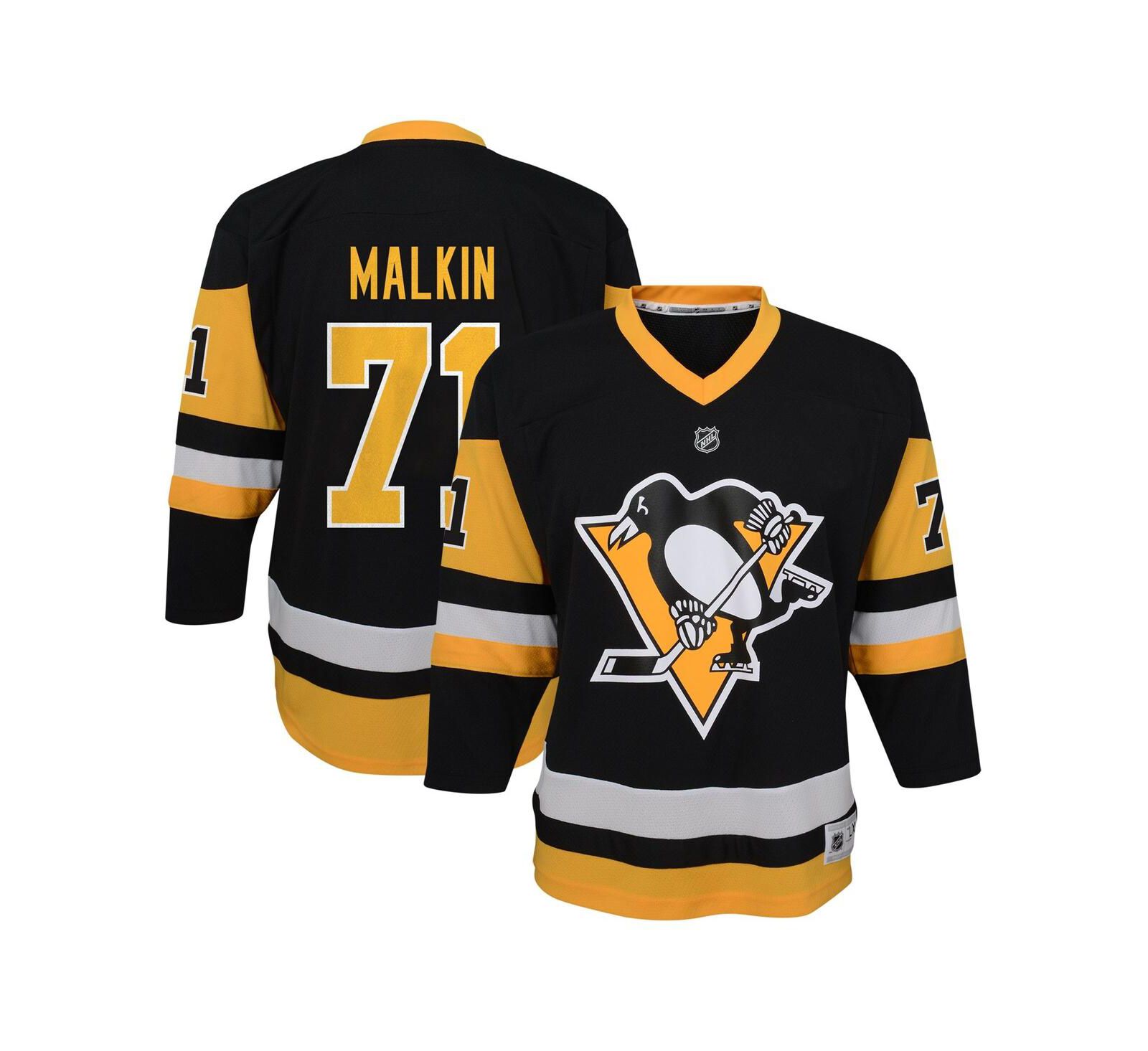 Детская джерси Outerstuff Evgeni Malkin Black Pittsburgh Penguins Home Replica Player