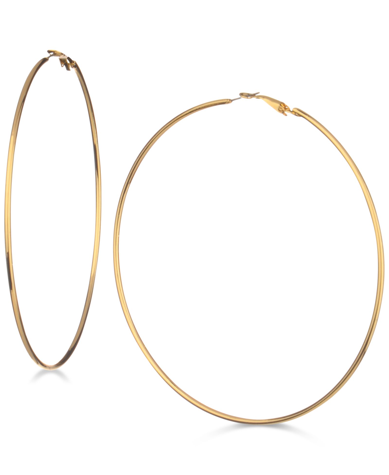 GUESS 3 1/4" Large Hoop Earrings